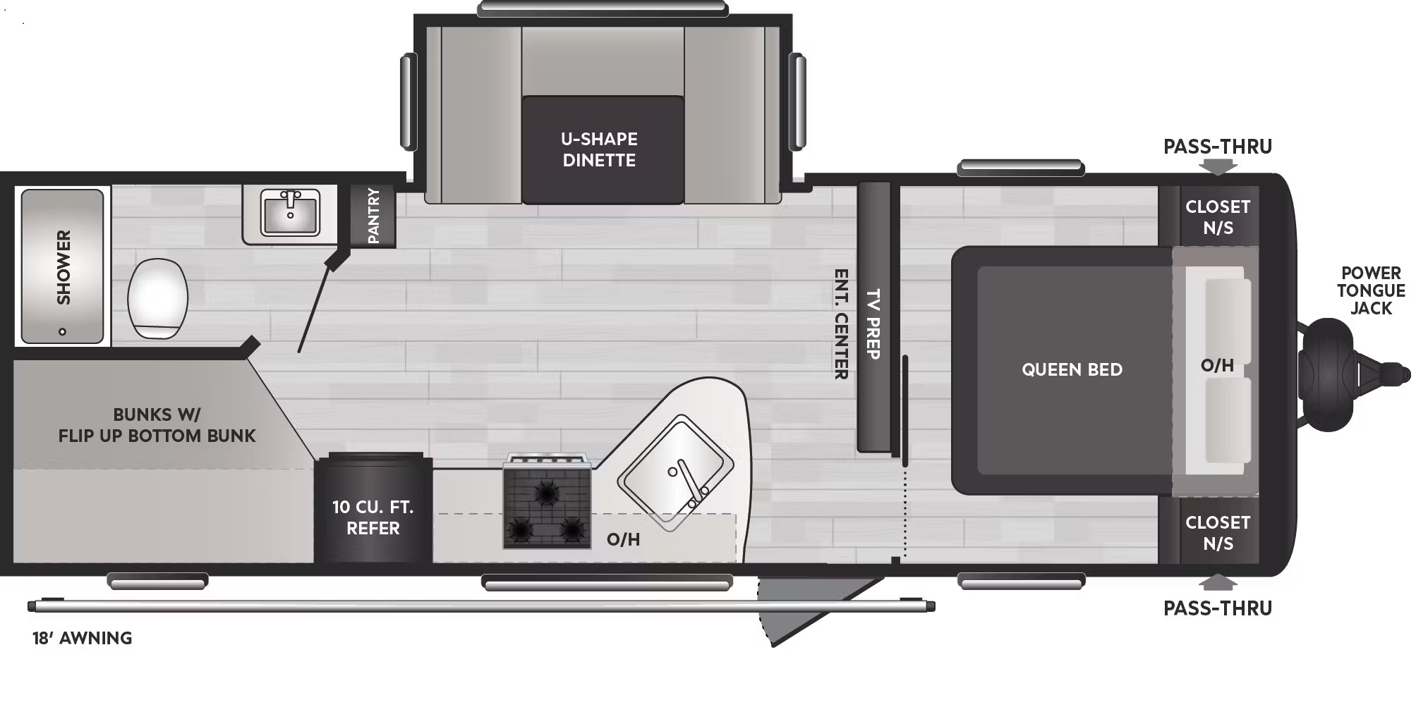 2023 KEYSTONE SPRINGDALE 240BHWE, , floor-plans-day image number 0